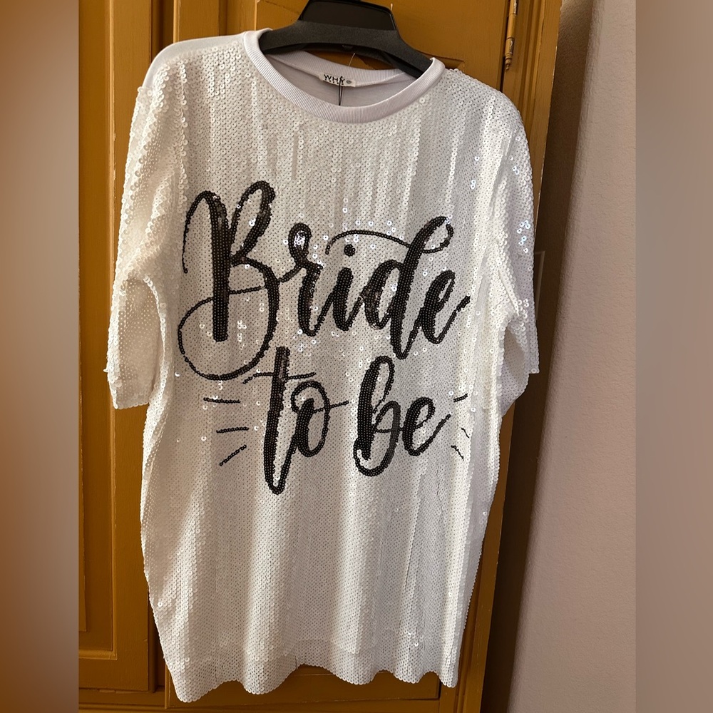 Bride to Be Sequin Dress-one size